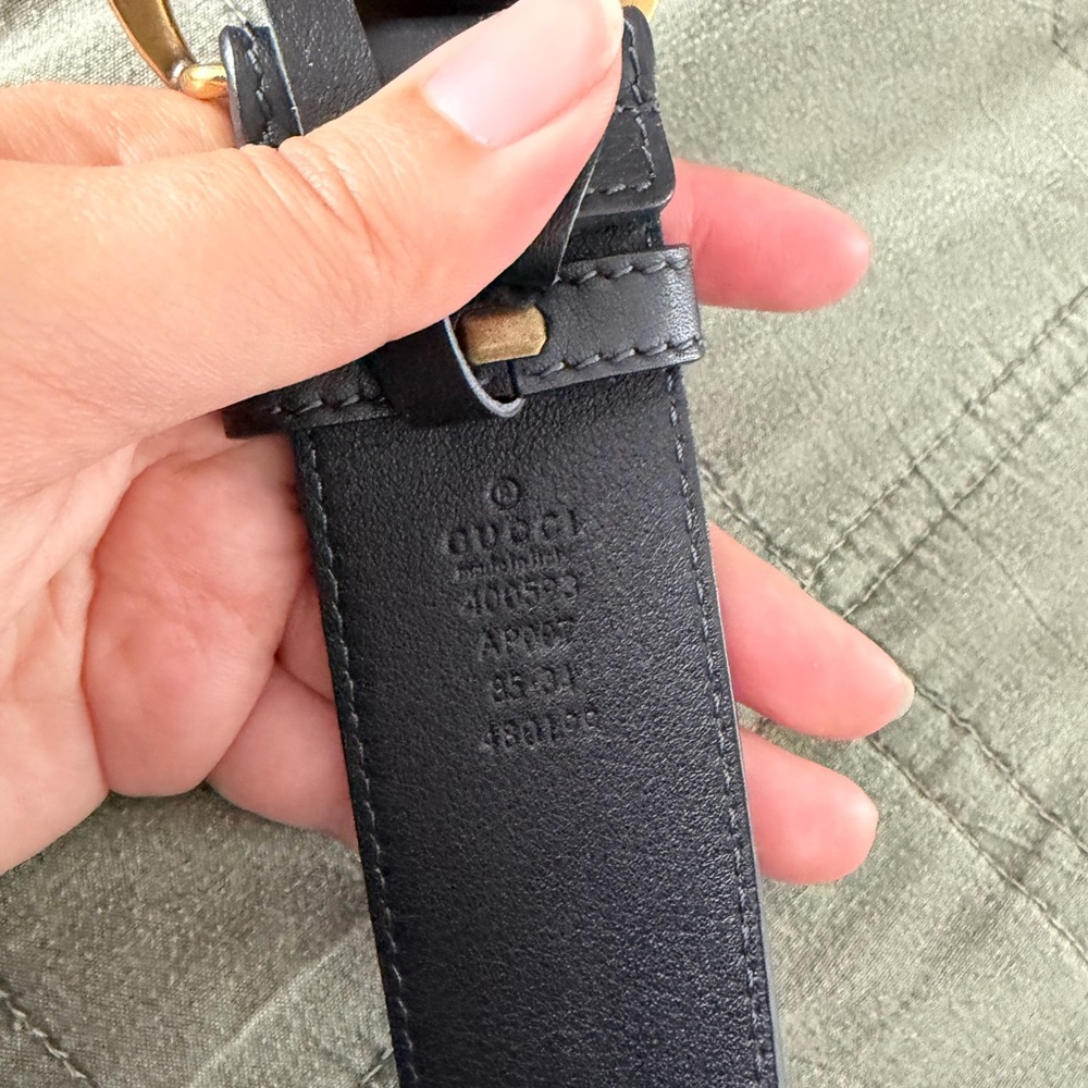 GUCCI GG Marmont Black Leather
Belt - Made in Italy - Womens - Picture 2 of 7